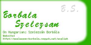 borbala szelezsan business card